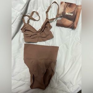SKIMS Core Control & Sculpting Bralette L/XL NWB Sienna BUNDLE